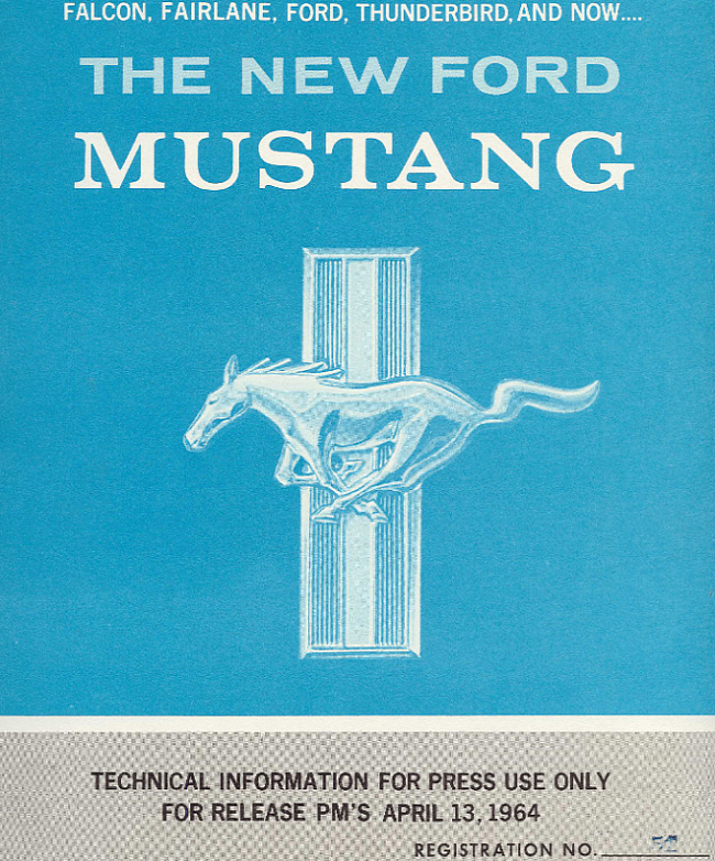 Unveiling poster of Ford Mustang